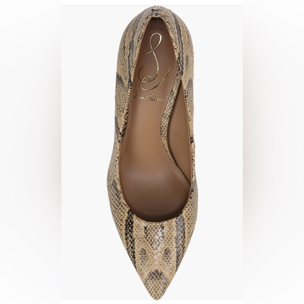 Sam Edelman Golden Tan Hazel Pointed Toe Pump NWT 8,5 - Picture 7 of 9